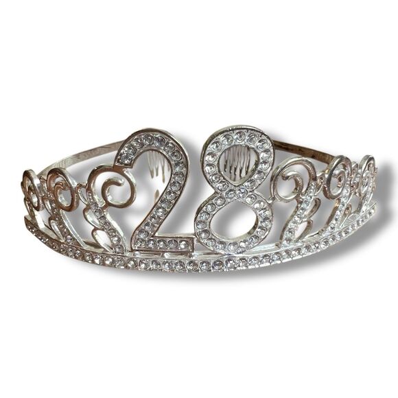 28th Birthday Tiara and Sash - Picture 6 of 7